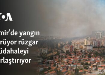 İzmir’de yangın sürüyor rüzgar müdahaleyi zorlaştırıyor
