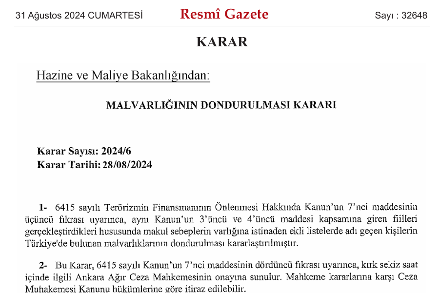 Gasp durmuyor; ‘iltisak’ kılıfıyla 39 kişi ve 19 derneğin mal varlıkları donduruldu