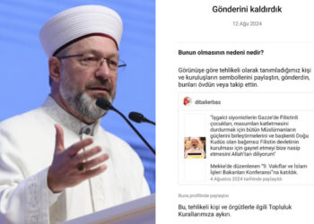 Instagram, Ali Erbaş’ın İsrail’i kınadığı paylaşımları yayından kaldırdı