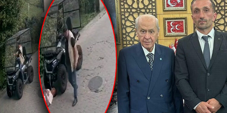 MHP'li Başkana Saldırının Görüntüleri Ortaya Çıktı: ATV Aracıyla Gelip 3 El Ateş Etmiş