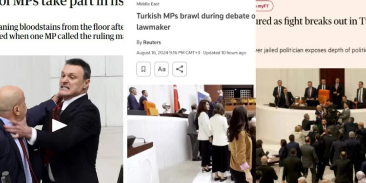 Meclis’te kan döken AKP’li Alpay Özalan dünya basınında