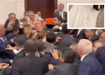 Meclis’te kan döküldü; ilk yumruğu AKP’li Alpay Özalan attı