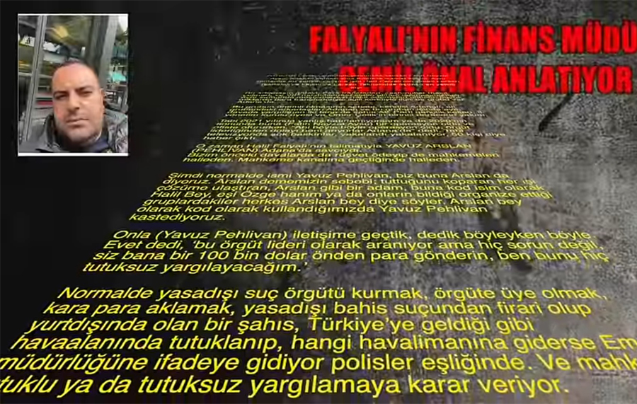 Skandal ses kaydı: Halil Falyalı’nın finans müdürü, ‘Aslan’ kod adlı savcıya milyonlarca dolar rüşvet vermiş