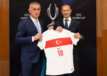 TFF Başkanı Hacıosmanoğlu, UEFA Başkanı Ceferin ile Polonya'da Görüştü