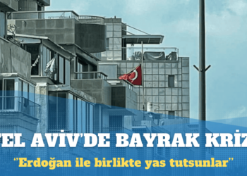 Tel Aviv’de bayrak krizi