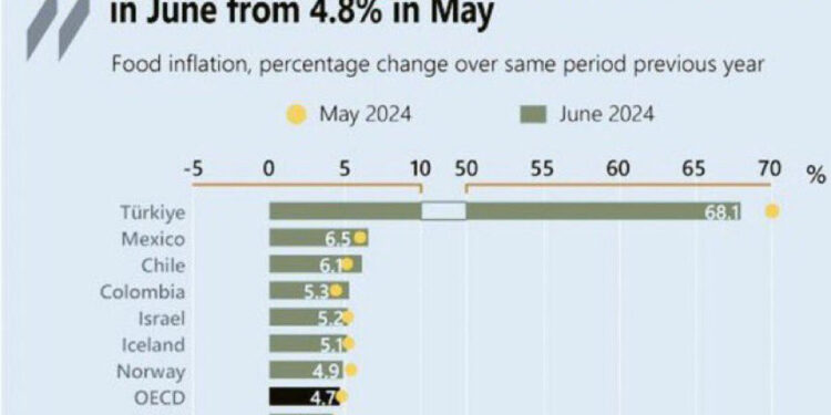 Türkiye’deki ‘gıda’ enflasyonu yine OECD’nin tablosuna sığmadı!