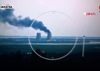 Ukrayna Acil Durumlar Servisi, Rusların Zaporijya Nükleer Santrali’nde yangın çıkardığını duyurdu!