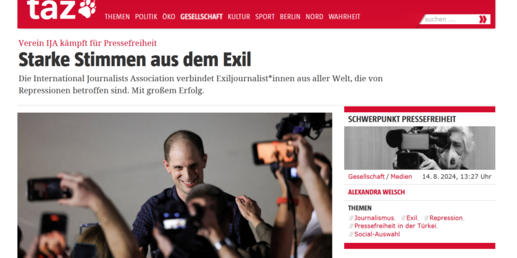 ‘Sürgün’ gazeteciler Alman basınında: “IJA, basın özgürlüğü için mücadele ediyor”