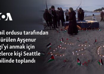 İsrail ordusu tarafından öldürülen Ayşenur Eygi’yi anmak için yüzlerce kişi Seattle sahilinde toplandı