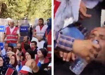 Polisten eylemdeki işçilere tehdit: Çocuklarınız iş bulamaz