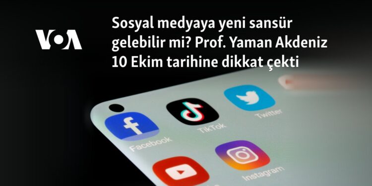 Sosyal medyaya yeni sansür gelebilir mi? Prof. Yaman Akdeniz 10 Ekim tarihine dikkat çekti