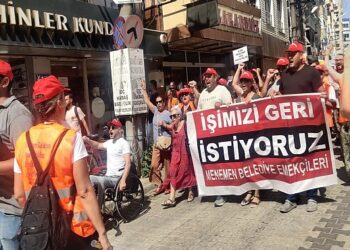 AKP’li belediyede işten atılan işçilere gözaltı