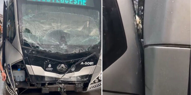Avcılar'da Metrobüs Kazası: İki Yaralı