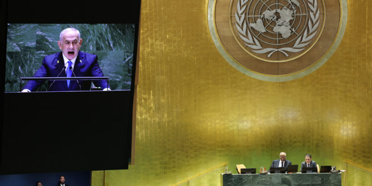 BM Genel Kurulu’nda kürsüye çıkan Netanyahu’ya protesto; delegeler salonu terk etti