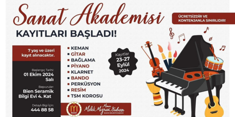 Bilecik Belediyesi Sanat Akademisi Müzik Kurslarına Kayıt Başladı