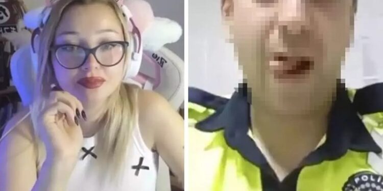 Canlı yayında cinsel içerikli hareketler yapan polis açığa alındı