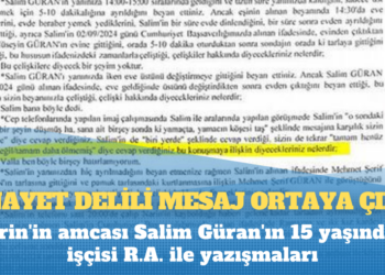 Cinayet delili mesaj Narin dosyasında: Daha ölmemiş