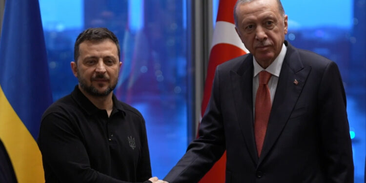 Cumhurbaşkanı Erdoğan, Ukrayna Devlet Başkanı Zelenskiy ile Görüştü