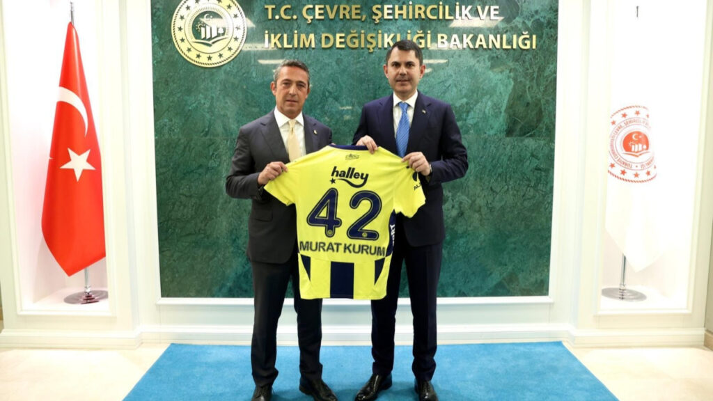 Fenerbahçe Başkanı Ali Koç'tan Bakan Kurum'a Ziyaret