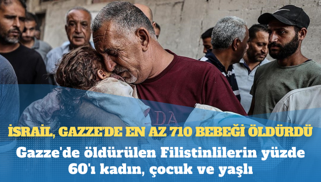 İsrail, Gazze’de en az 710 bebeği öldürdü