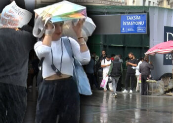 İstanbul Gözünü Sağanağa Açtı! Yollar Göle Döndü, Camiyi Su Bastı