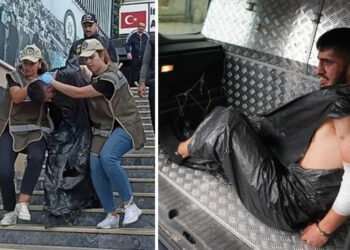 Kadın polisi şehit eden saldırgana çöp poşeti giydirildi, hayvan aracına bindirildi!