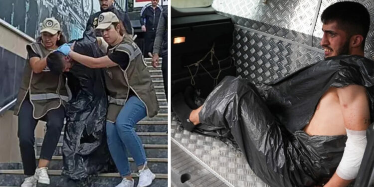 Kadın polisi şehit eden saldırgana çöp poşeti giydirildi, hayvan aracına bindirildi!