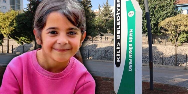 Narin’in adı bir çocuk parkına verildi