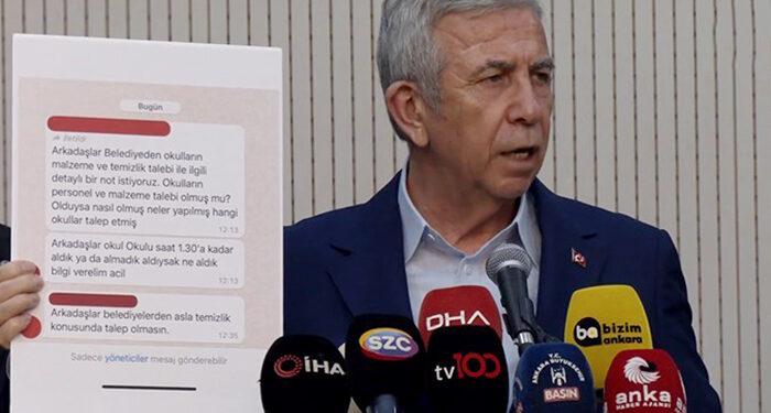 Okul müdürlerine gönderilen mesaj: “Belediyelerden temizlik konusunda asla talep olmasın!”