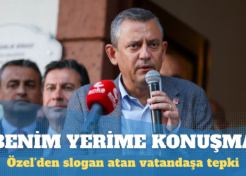Özel’den slogan atan vatandaşa tepki: Benim yerime konuşma
