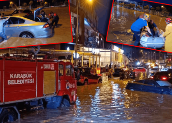 Sağanak Karabük'ü Fena Vurdu: Caddeler Göle Döndü, Vatandaşlar Botlarla Kurtarıldı