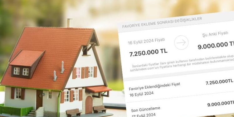 Satışa çıkarılan eve bir gecede 1 milyon 750 bin liralık zam yapan emlakçıya 100 bin TL ceza