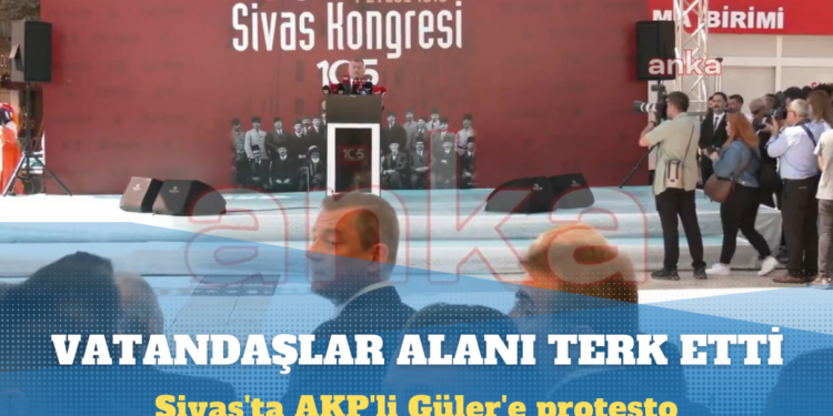 Sivas’ta AKP’li Güler’e protesto: Vatandaşlar alanı terk etti