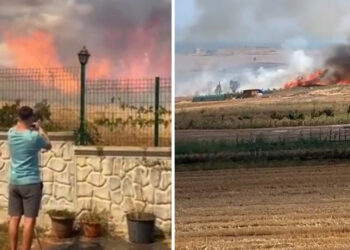 Tekirdağ'da Otluk Alanda Yangın Paniği