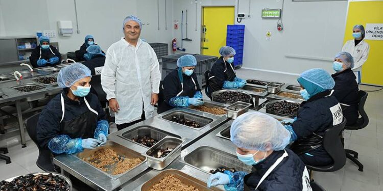 Türkiye'nin ilk ve tek entegre midye tesisi üretime başladı