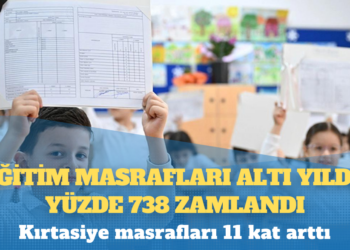 Eğitim masrafları altı yılda yüzde 738 zamlandı