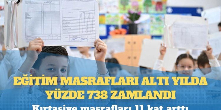 Eğitim masrafları altı yılda yüzde 738 zamlandı