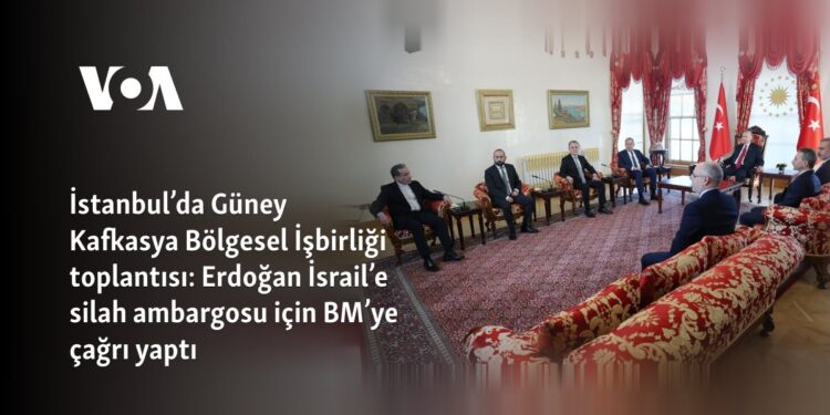 İstanbul’da Güney Kafkasya Bölgesel İşbirliği toplantısı: Erdoğan İsrail’e silah ambargosu için BM’ye çağrı yaptı