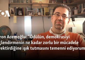 Acemoğlu: “Ödülün, demokrasiyi güçlendirmenin ne kadar zorlu bir mücadele gerektirdiğine ışık tutmasını temenni ediyorum”