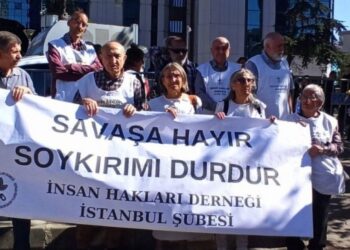 İsrail Konsolosluğu önünde BM’ye çağrı: Soykırımı durdur