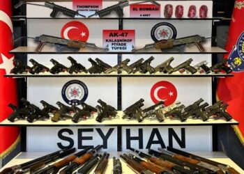 Adana’da dört el bombası ve 80 silah yakalandı