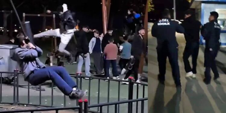 Avcılar'da çocuk parkında oyuncaklara zarar verip görevlilere saldıran 3 kişi yakalandı