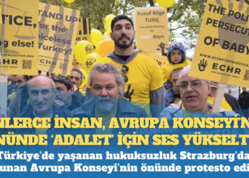 Binlerce insan, Avrupa Konseyi’nin önünde ‘adalet’ için ses yükseltti