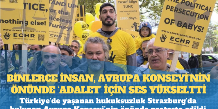 Binlerce insan, Avrupa Konseyi’nin önünde ‘adalet’ için ses yükseltti