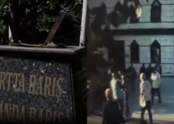 Cemevinde Çirkin Provokasyon! Önce Tahrik Etti, Sonra Atatürk Büstüne Saldırdı