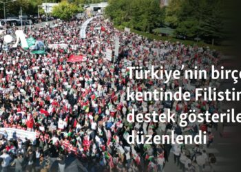 Türkiye’nin birçok kentinde Filistin’e destek gösterileri düzenlendi