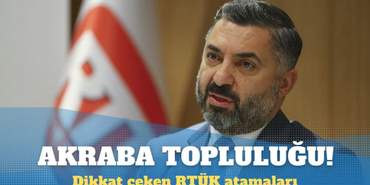 Ebubekir Şahin’in dikkat çeken RTÜK atamaları