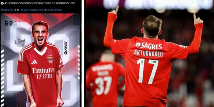Kerem Aktürkoğlu’ndan Hat Trick: Benfica Kendi Evinde 5 Farkla Yendi
