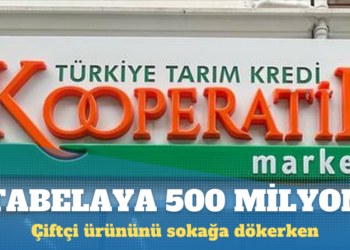 Tarım ve Kredi Kooperatifi Marketlerinde 500 milyonluk tabela değişikliği