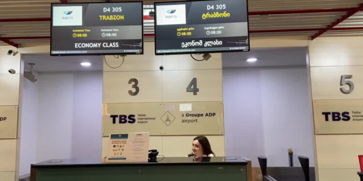 Trabzon Tiflis Uçuşları 25 Yıl Aradan Sonra Yeniden Başladı